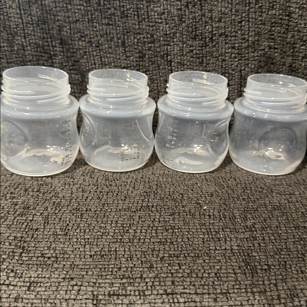 Set of 4 Clear Baby Bottles NEVER USED